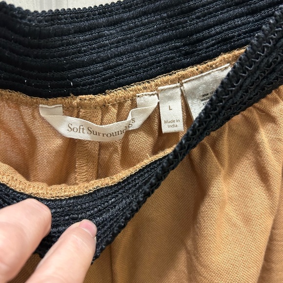 Soft Surroundings oversized women's relaxed tassels capris size large - Picture 6 of 7